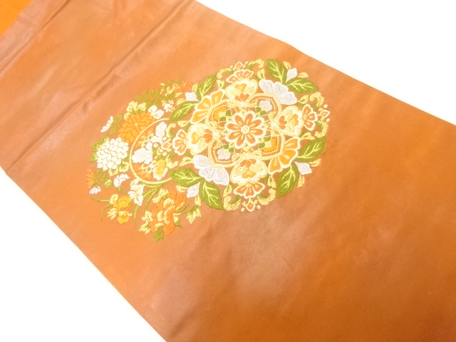 JAPANESE NAGOYA OBI / WOVEN FLOWER